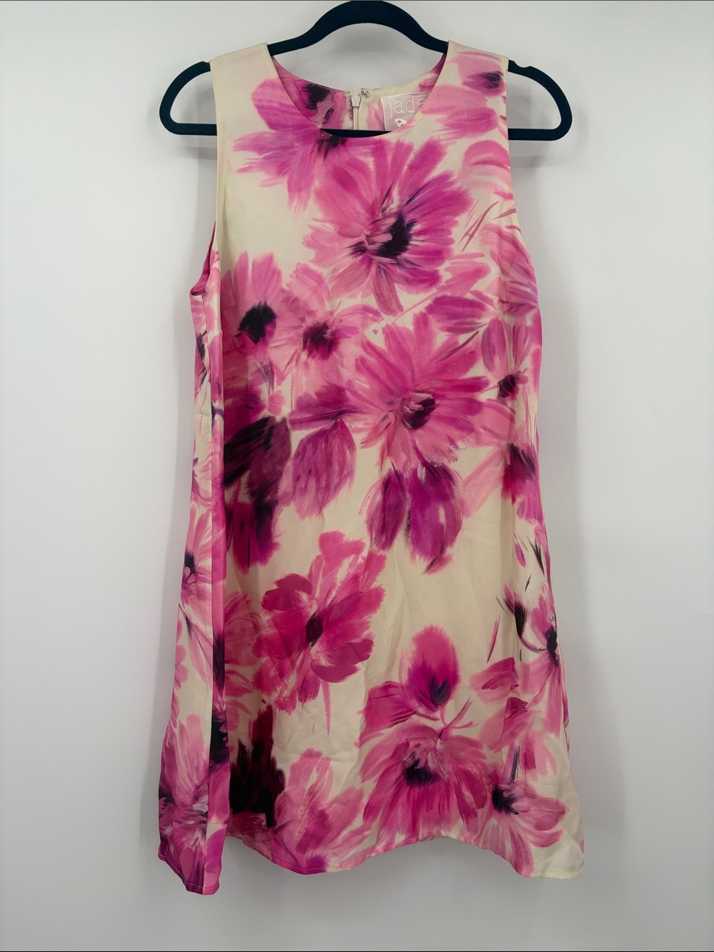 Johnny Was JADE Cream Dress with Pink Floral Print
